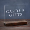 Cards & Gifts Minimalist Modern Acrylic Wedding or Event Sign - Rich Design Co