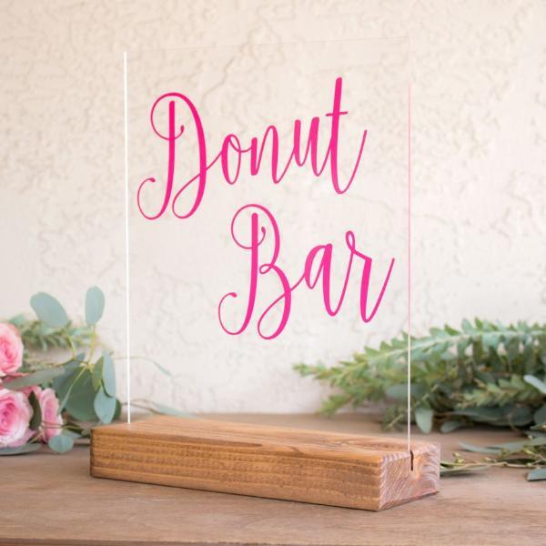 Donut Bar Acrylic Sign - Rich Design Co