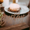 Happy Birthday Acrylic Birthday Party Sign - Rich Design Co