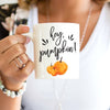 Hey Pumpkin! Watercolor Pumpkin Fall Coffee Mug - Rich Design Co
