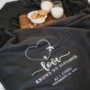 Love Knows No Distance Personalized Fleece Blanket - Rich Design Co