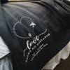 Love Knows No Distance Personalized Fleece Blanket - Rich Design Co