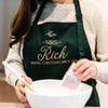 Making Christmas Personalized Holiday Cooking Apron - Rich Design Co