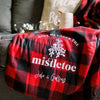 Meet Me Under the Mistletoe Personalized Holiday Fleece Blanket - Rich Design Co