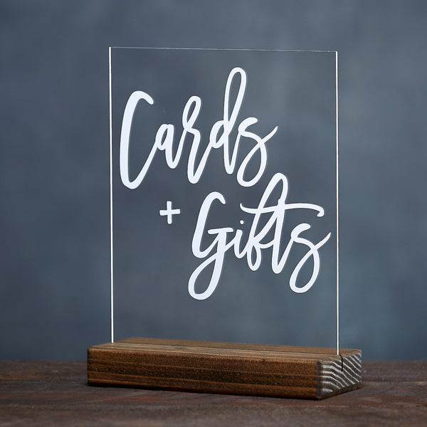 Modern Cards and Gifts Acrylic Sign - Rich Design Co
