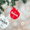 Personalized Apple Teacher Ornament - Rich Design Co