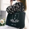 Personalized Canvas Wedding Tote with Initials and Date - Rich Design Co