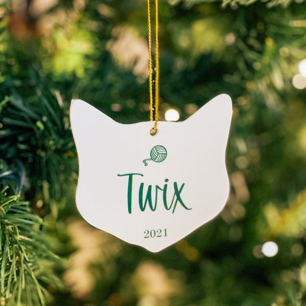 Personalized Pet Cat Christmas Ornament - Rich Design Co