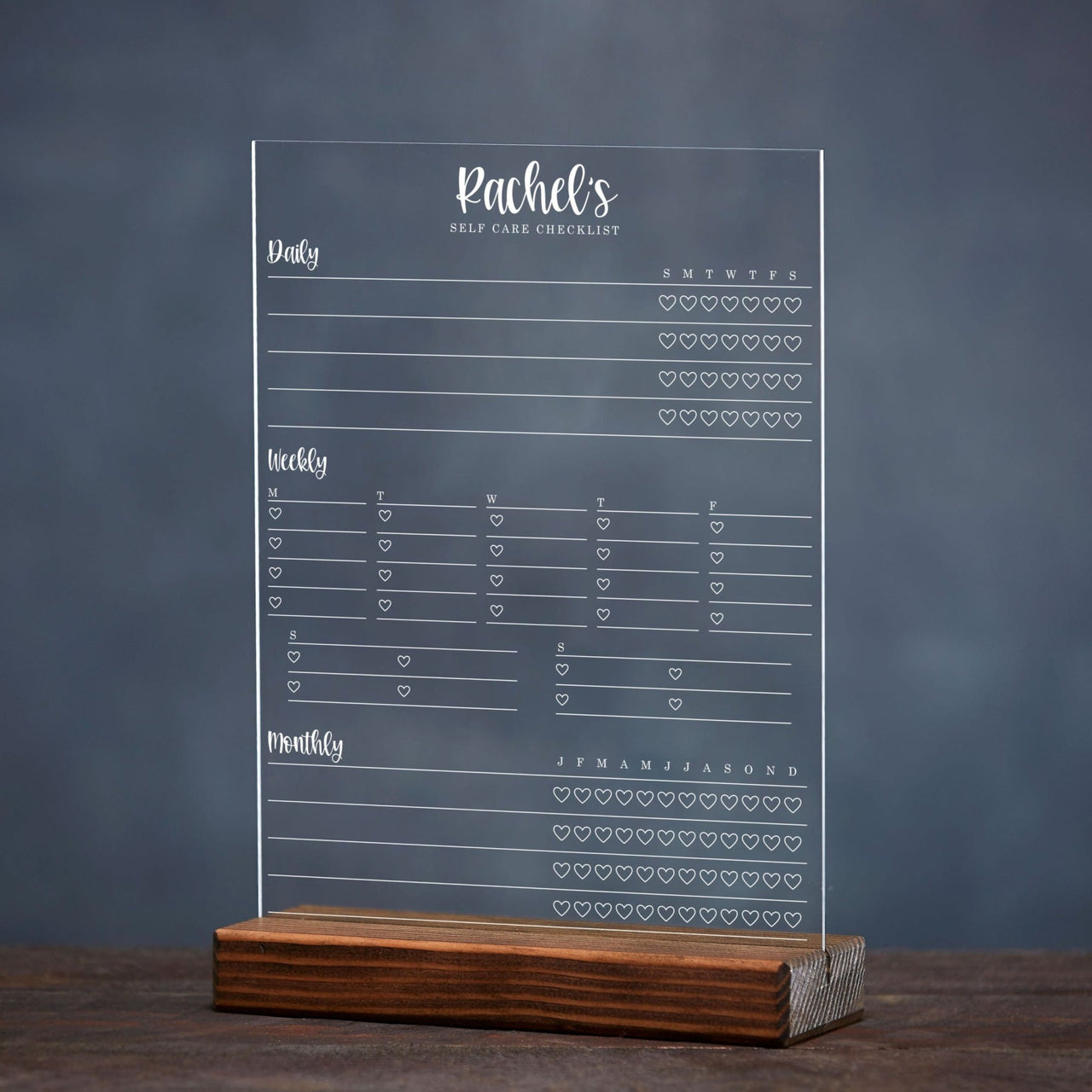 Personalized Self Care Habit Tracker - Rich Design Co