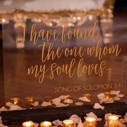 Song Of Solomon Wedding Sign - Rich Design Co