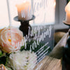 Unplugged Wedding Acrylic Sign - Rich Design Co