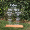 Wedding Party Acrylic Sign - Rich Design Co