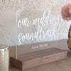 Wedding Soundtrack CD Favor Acrylic Sign - Rich Design Co